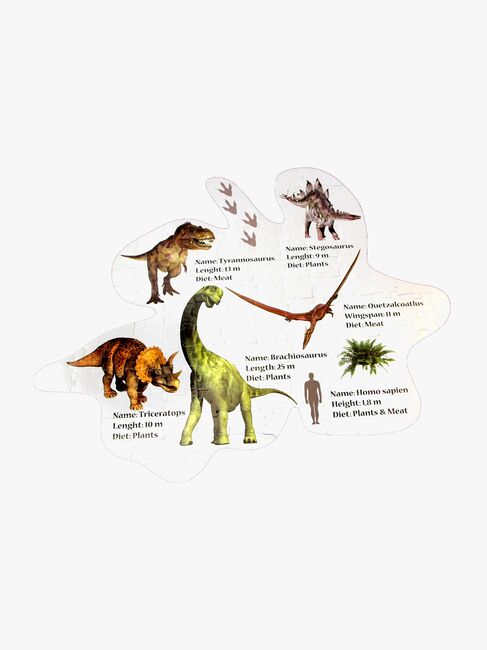 Barbo Toys Stor Gulvpuslespill Dinosaur 120 Brikker