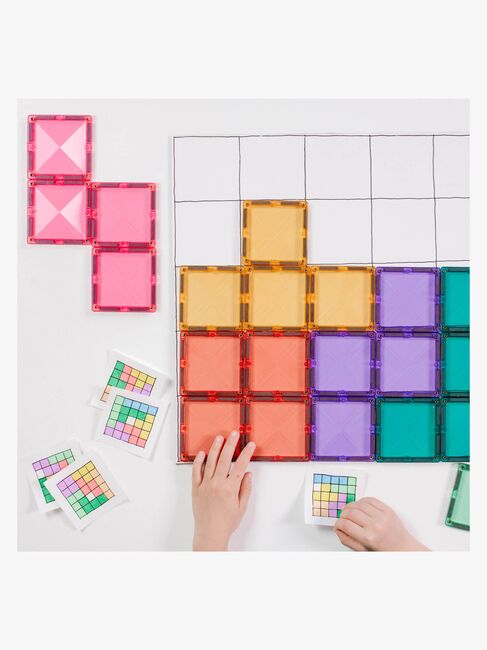 Connetix Magnetisk Byggekloss Pastel Square 40 Deler