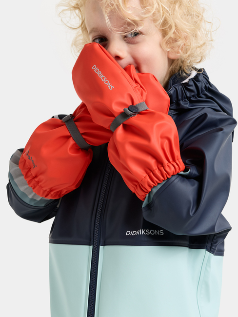 Didriksons Pileglove Fôrede Regnvotter, Paprika