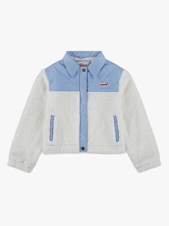 Levi's LVG Big PKT Sherpa Jakke, Blanc De Blanc