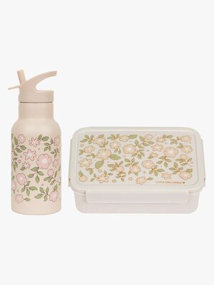 A Little Lovely Company Matboks & Flaske, Blossoms Pink