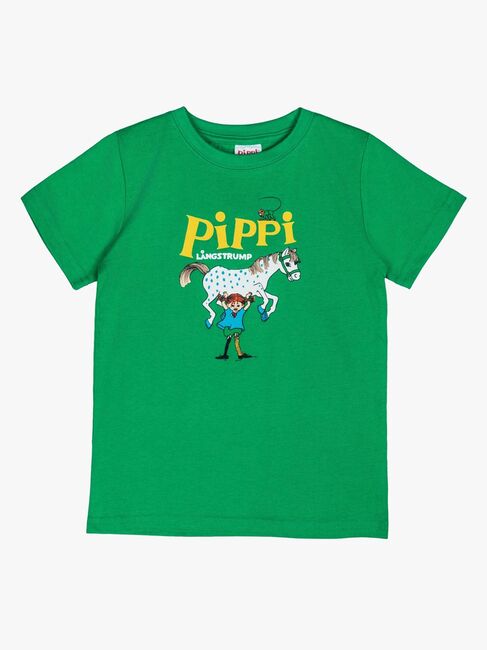 Pippi Langstrømpe X Martinex Pippi Logo T-skjorte, Grønn