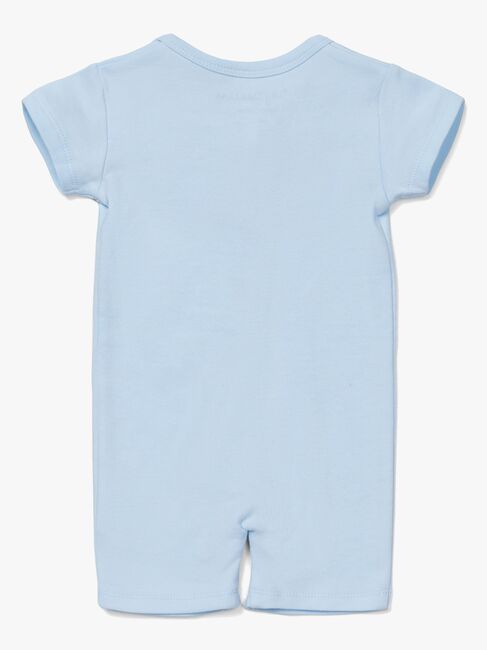 Tiny Treasure Summer Jumpsuit 2-Pack, Blue/Palm