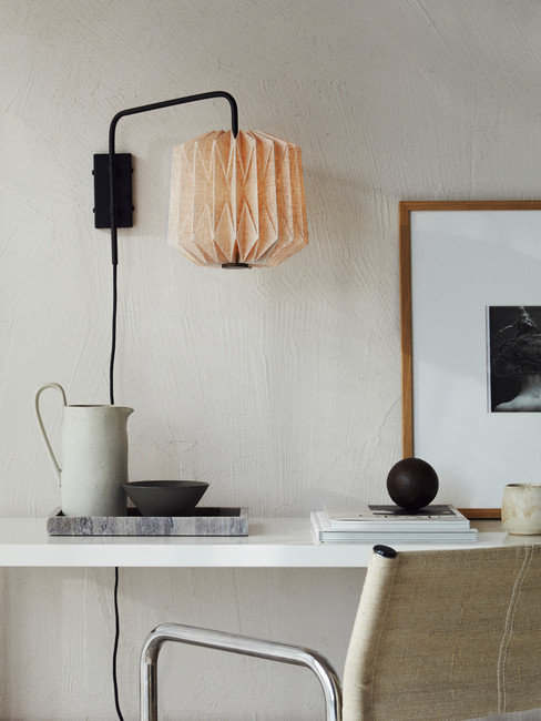 Watt&Veke Alba Vegglampe, Natural