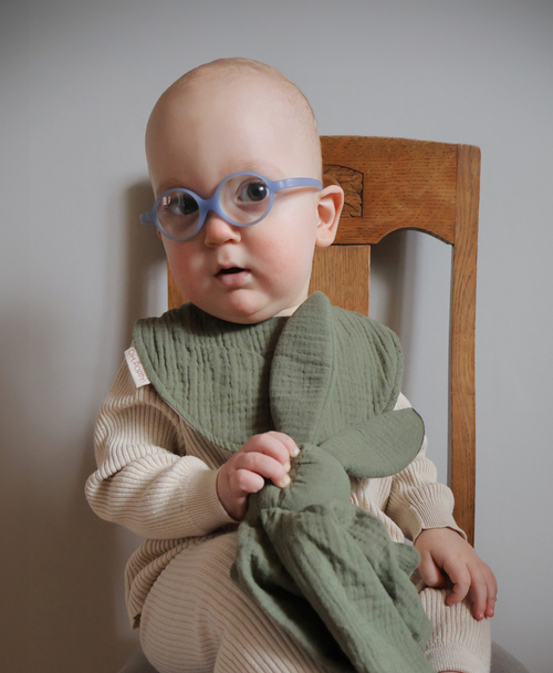 Å, Poppy! Juno Drool Bib 2-pakning, Forest Green/Linen Beige