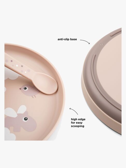 Done By Deer Foodie Tallerken Happy Clouds, Rosa