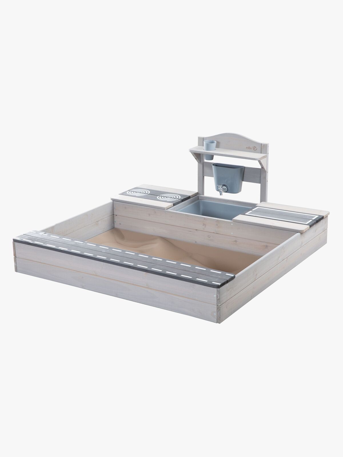 Roba Sandkasse med Utekjøkken, Grå