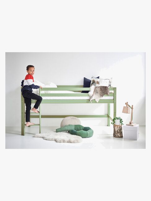 Hoppekids ECO Dream Halvhøy Loftseng 90x200, Pale Green
