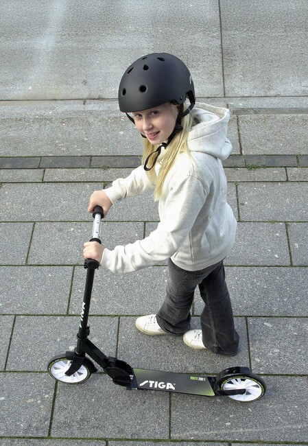 STIGA STR Sparkesykkel Route 200-S, Hvit/Blå