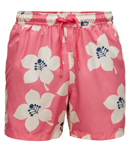 Björn Borg Kenny Badeshorts, Bb Graphic Floral Sunkist Coral