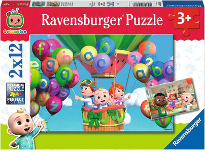 Ravensburger Puslespill Cocomelon Learn And Play 2x12 Brikker