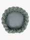 MeowBaby Aesthetic Babynest med Flettet Beskyttelse & Leketeppe, Olive Green