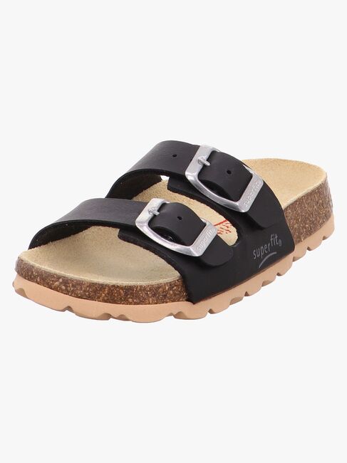 Superfit Fussbett Slippers, Svart