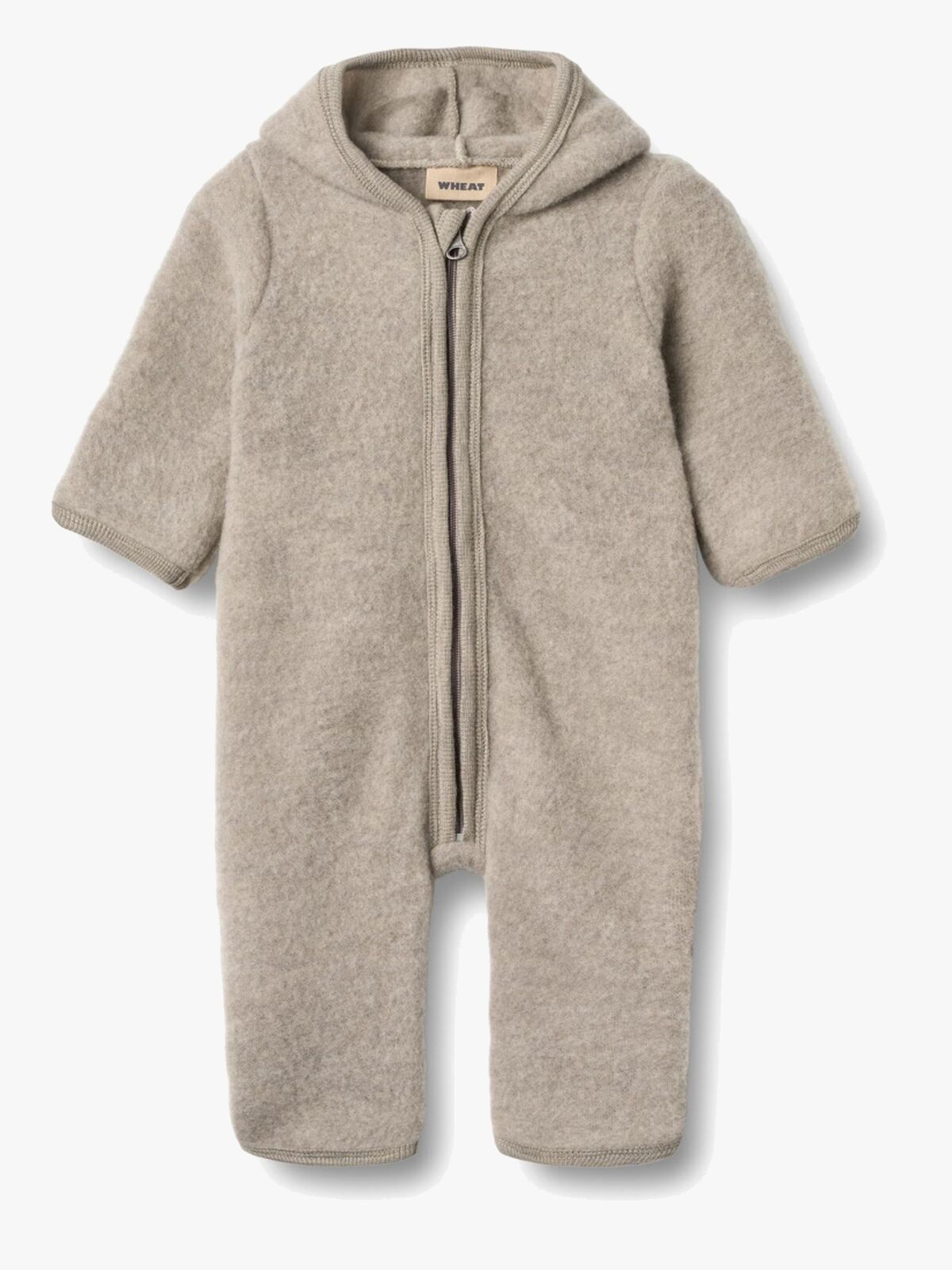 Wheat Ata Vinterdress Merinoull, Khaki Melange