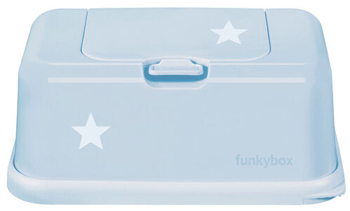 Funkybox Oppbevaringsboks Våtserviett Star, Blå