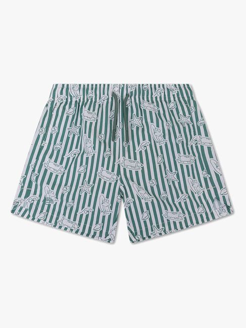 Swim Essentials Badebukse, Surf Dogs Green