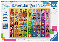 Ravensburger Puslespill Disney Multi Character 100 Brikker