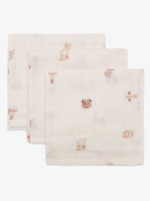 Jollein Vaskekluter 3-Pakk, Animal Friends
