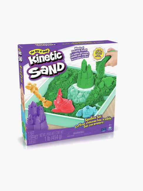 Kinetic Sand Lekesett Sandkasse Grønn