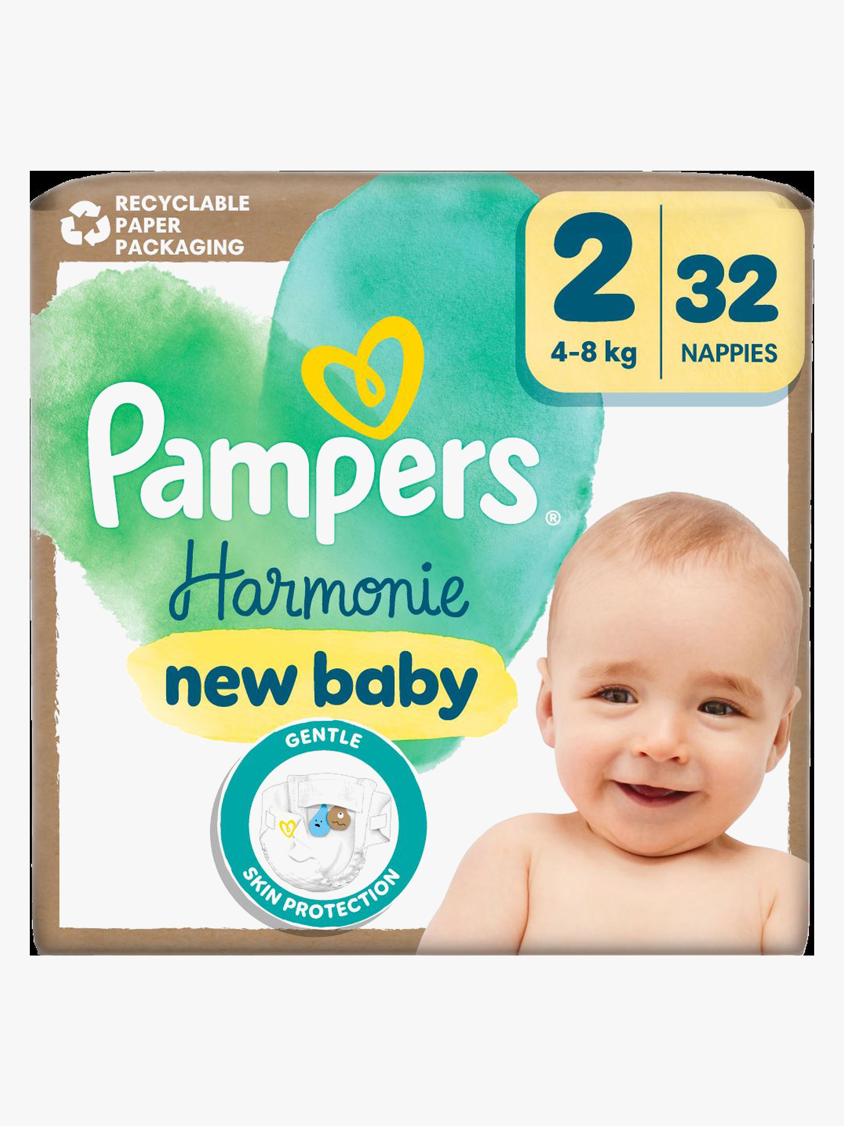 Pampers Harmonie New Baby Bleier Str 2 4-8kg 32-Pakk - Bleier