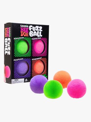 NeeDoh Teenie Fuzz Stressballer 4-Pakk
