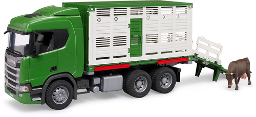 Bruder Scania R-Serie Dyretransport Med En Ku