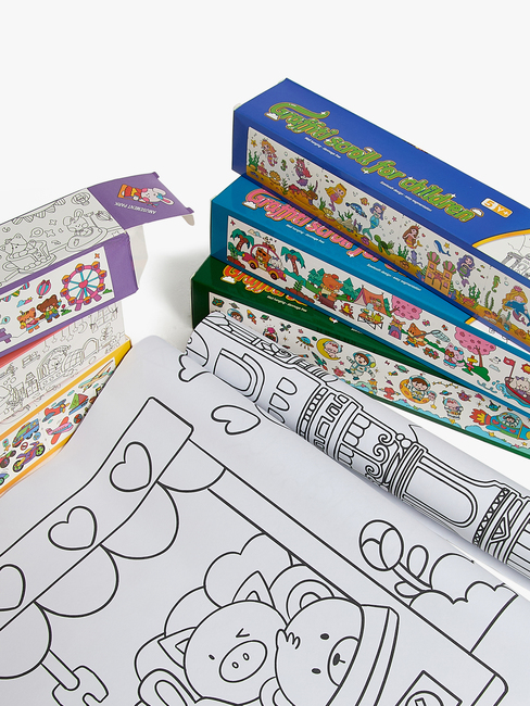 Fippla Lim & Tegn Tegnepapirruller 6 Stk