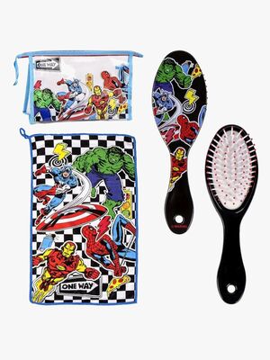 Marvel Avengers Toalettmappe med Håndkle & Hårbørste