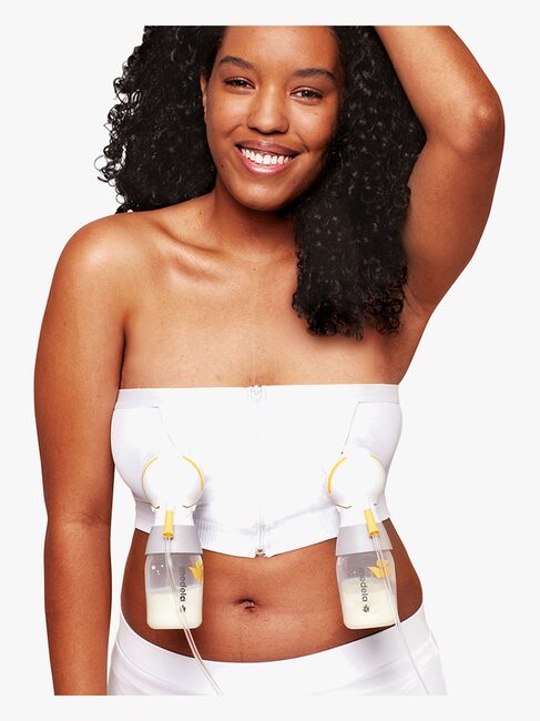 Medela Hands-Free Pumpebustier, Hvit