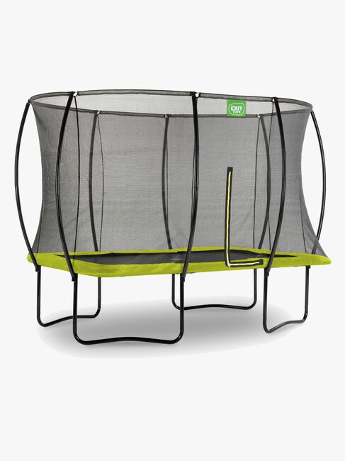 EXIT Silhouette Trampoline inkl. Sikkerhetsnett 214x305 cm, Grønn