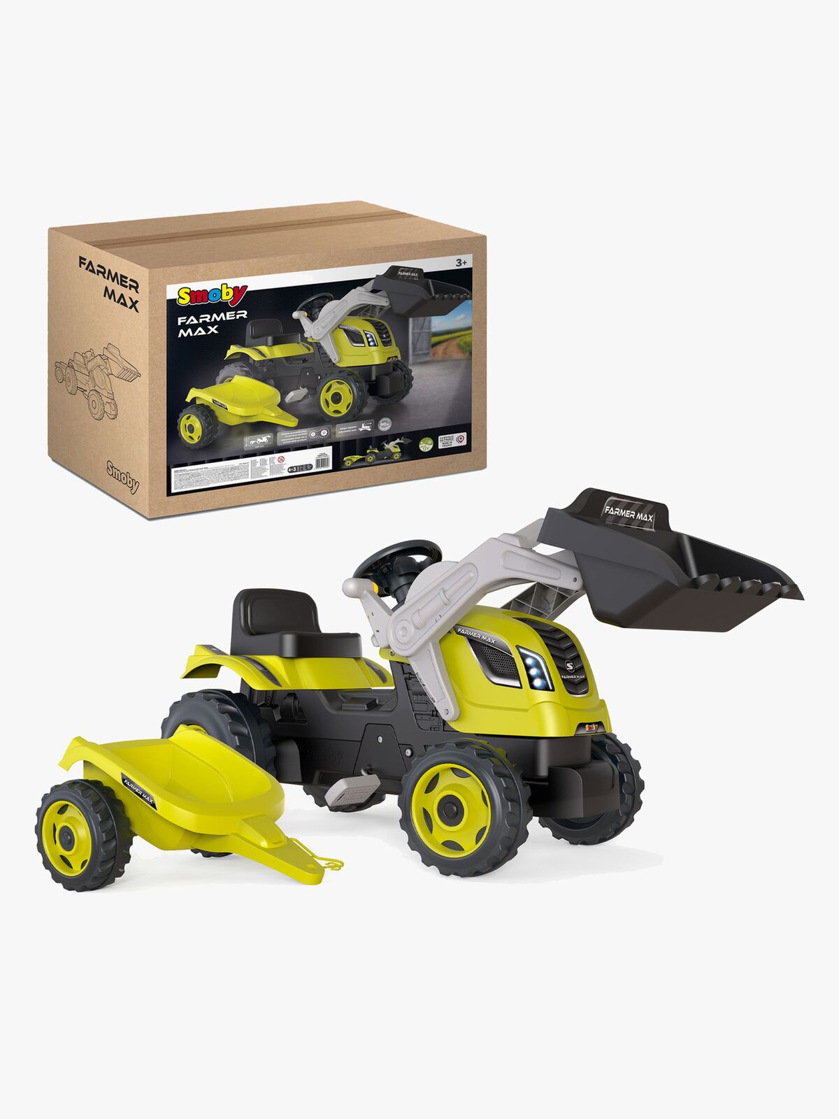 Smoby  Maks Farmer Traktor + Tilhenger