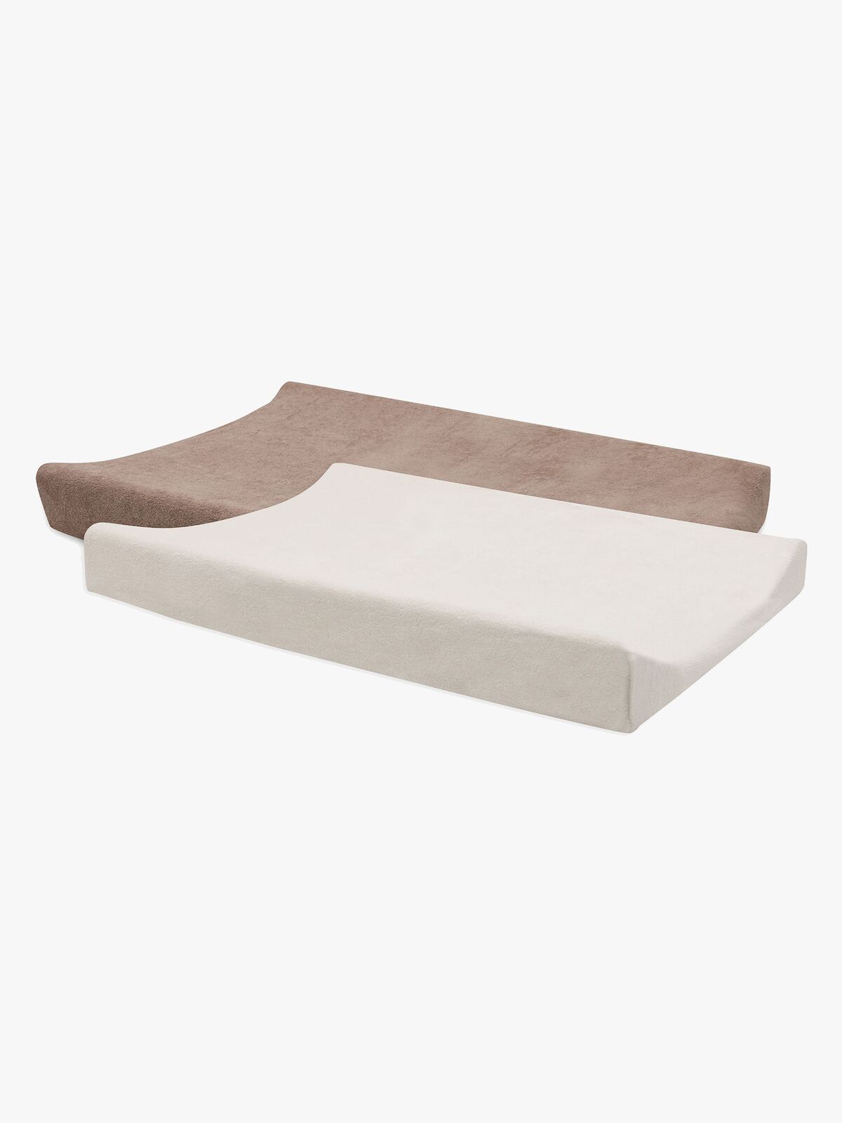 Jollein Stellemattetrekk 50x70cm 2-Pakk, Milky Coffee/Ivory