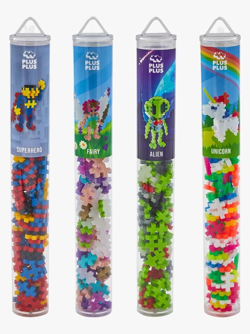 Plus-Plus Byggesett med Bunnplate & Tube Figurer 4x100 Deler