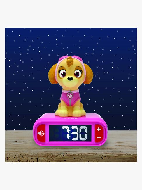 Paw Patrol Digital Vekkeklokke med Nattlampe
