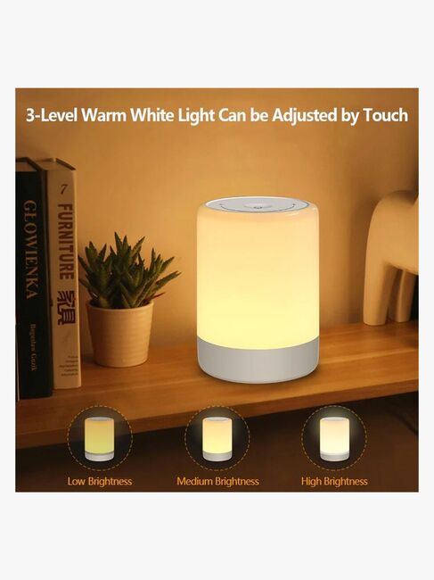 Lippa Colorful Touch Nattlampe, Hvit