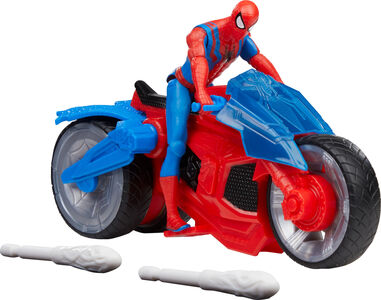 Marvel Spider-Man Web Blast Cycle Figursett
