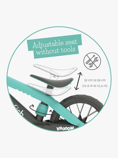 Chillafish BMXie Vroom Balansesykkel, Mintgrønn