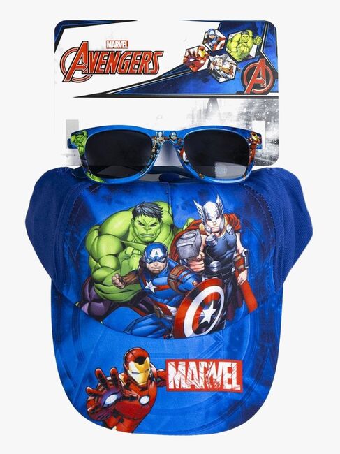 Marvel Avengers Kaps & Solbriller, Blå
