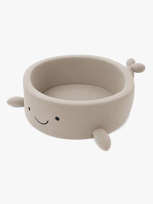 MeowBaby Boucle Whale Ballbasseng, Oat Biscuit Beige