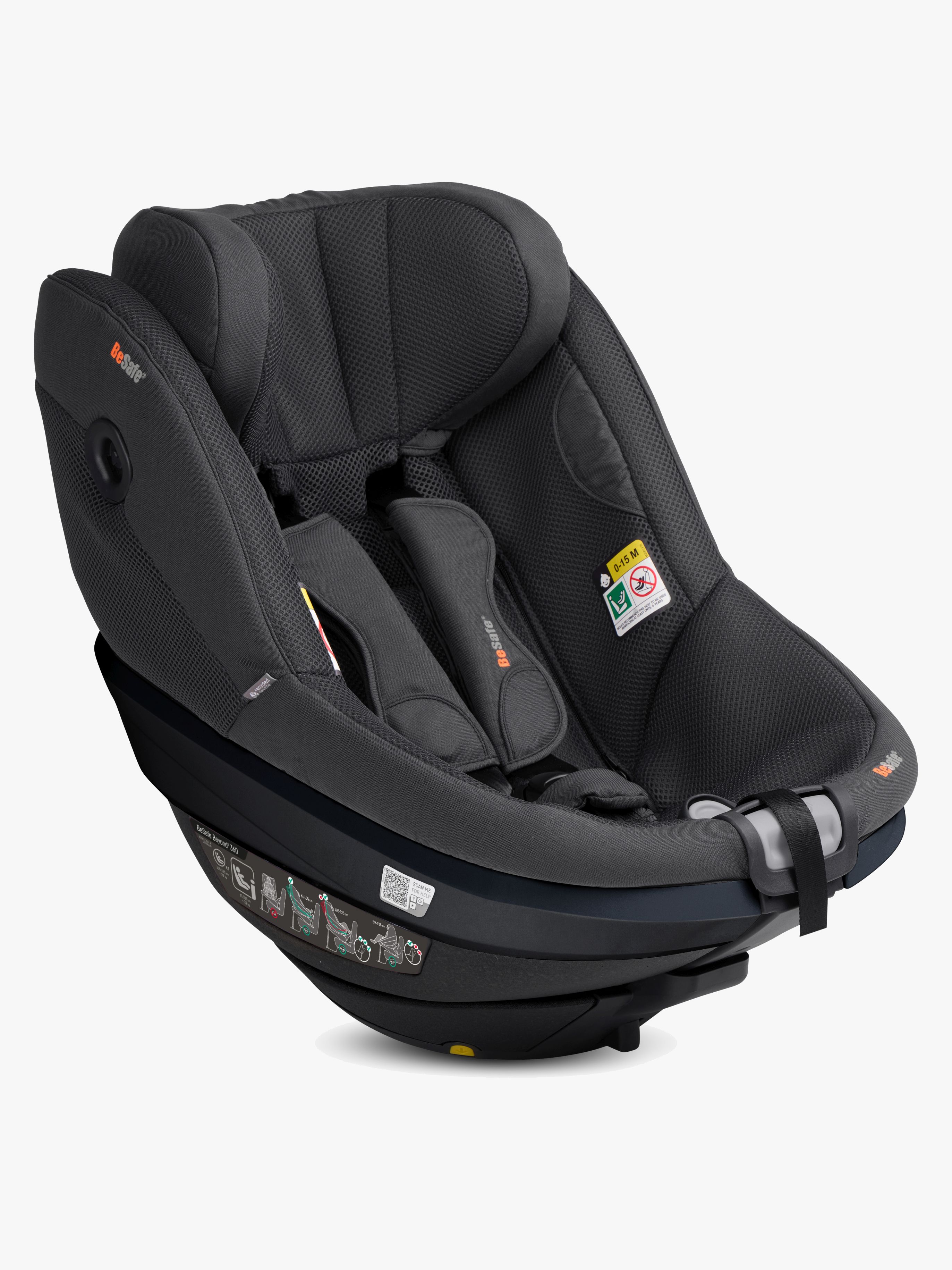 BeSafe Beyond 2 360 Bilstol, Anthracite Mesh - Vendbare