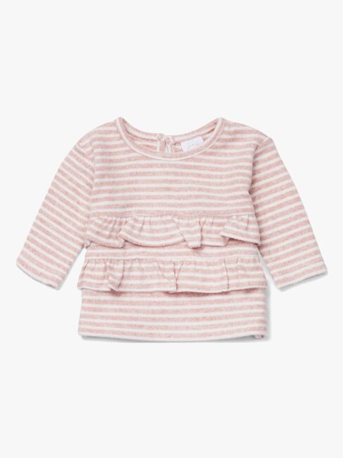 Luca & Lola Asia Genser Baby, Pink Stripes