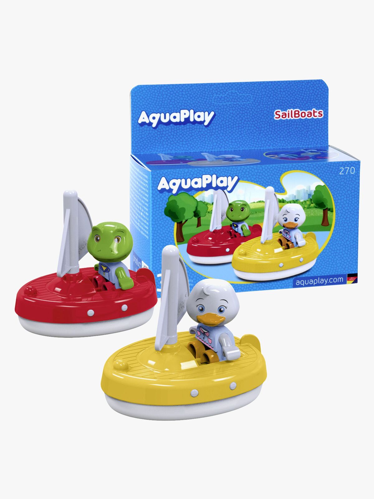 AquaPlay Badeleke 2 Seilbåter + 2 Figurer