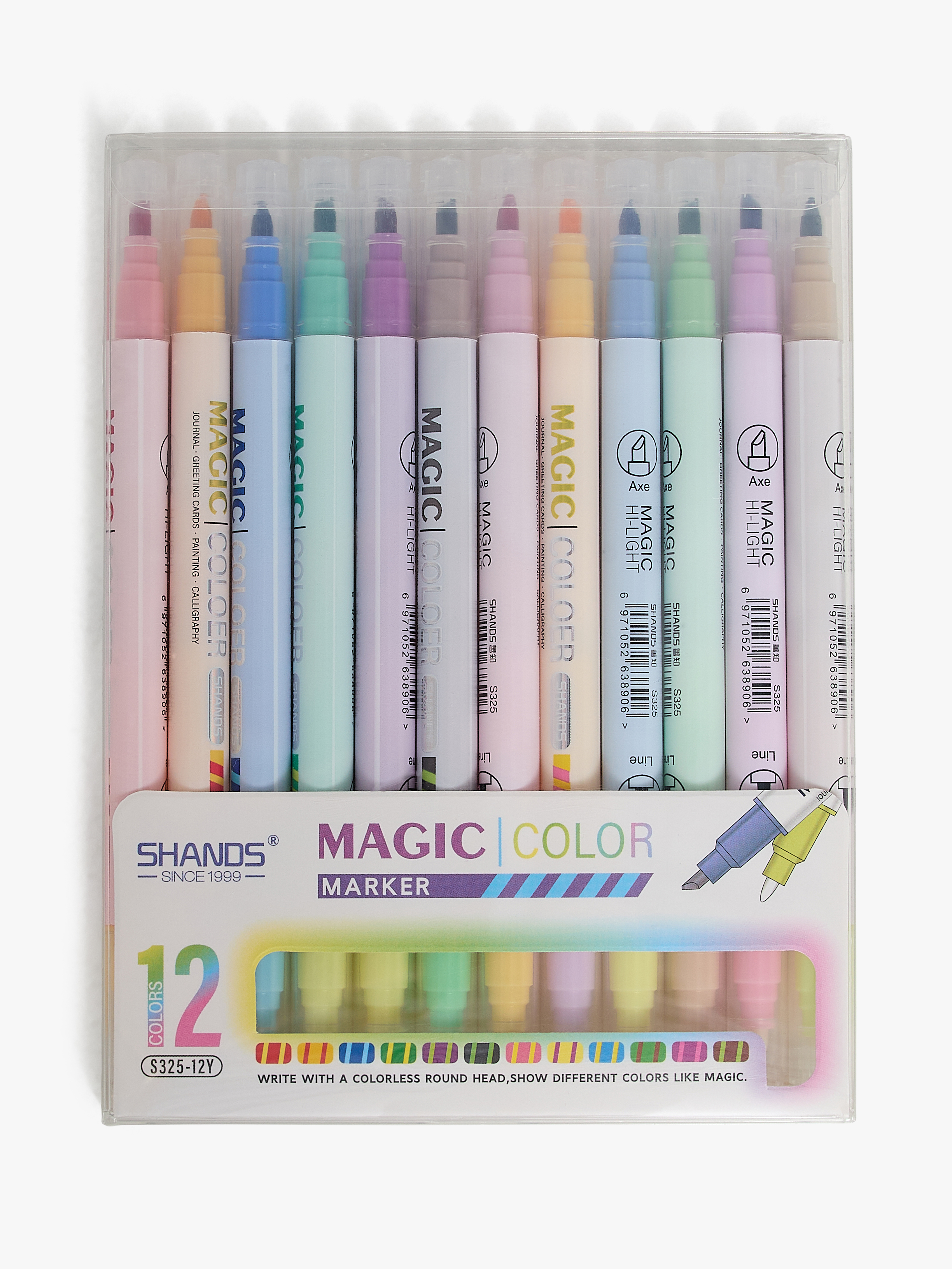 Fippla Magic Fiberpenn 12-Pakk - Tusjer & Malersett - Plast