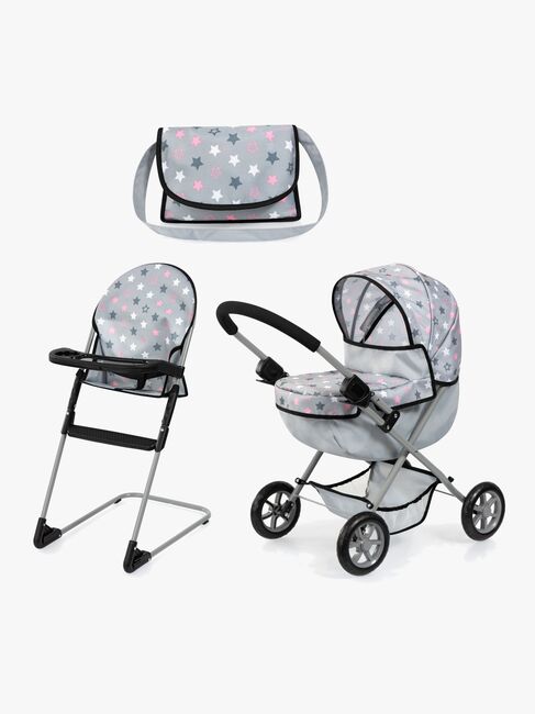 Bayer Design Dukkevogn Cosy Sett, Grey