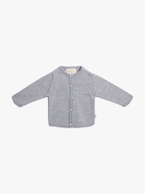 Petite Chérie Atelier Margit Cardigan, Light Grey/Grey Melange