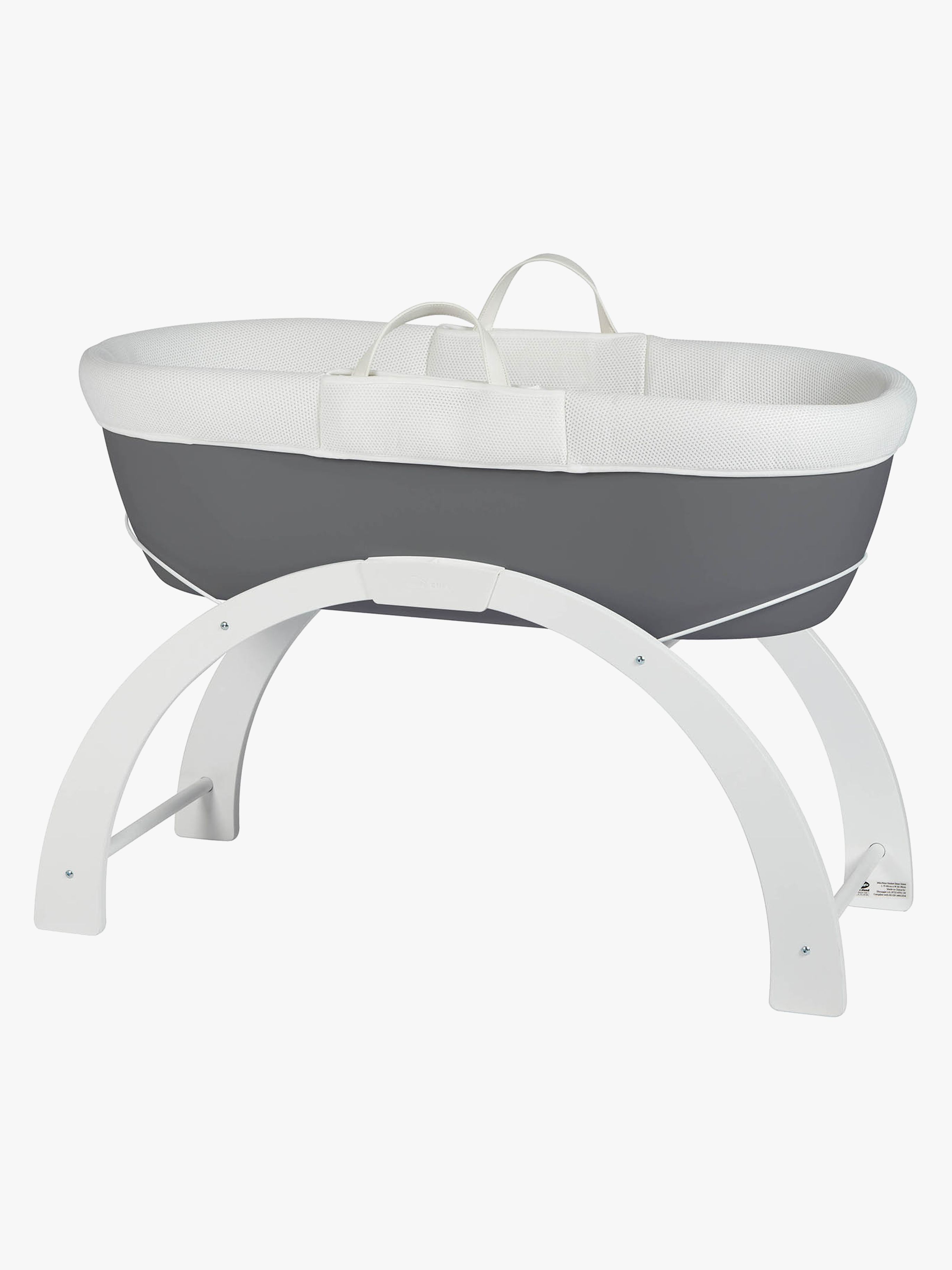 Shnuggle Dreami Moseskurv Sleep System, Slate Grey - Moseskurver & Stativer - Bomull,Polyester