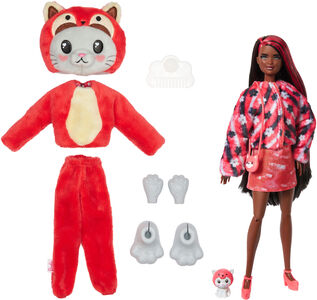 Barbie  Cutie Reveal Dukke Animal Series Rød Panda