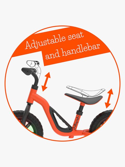 Chillafish Charlie GLOW Balansesykkel, Oransje