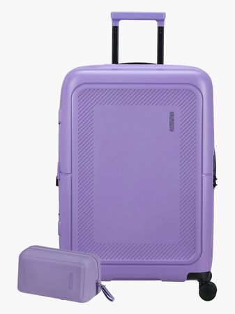American Tourister Dashpop Koffert 76-84L & Toalettmappe POP, Violet Purple