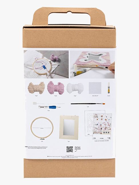 Creativ Company Hobbysett Broderi Speil med Pastellfarger
